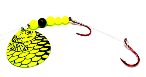 Baitfish Blade Electric Worm Harness