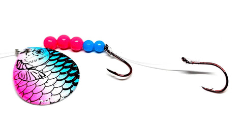 Baitfish Blade Rainbow Trout Worm Harness