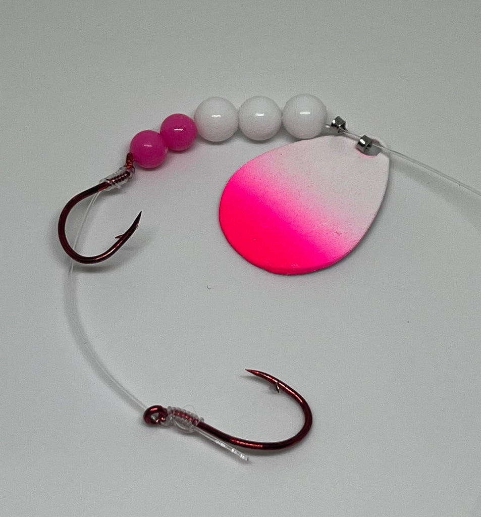 Little Whipper Pink/White Worm Harness – BiteRite Lures